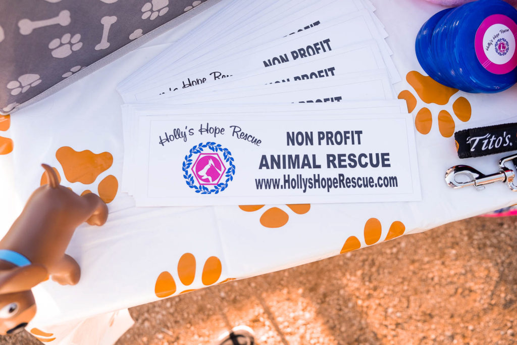 holly's hope rescue flyers at fall fur fest